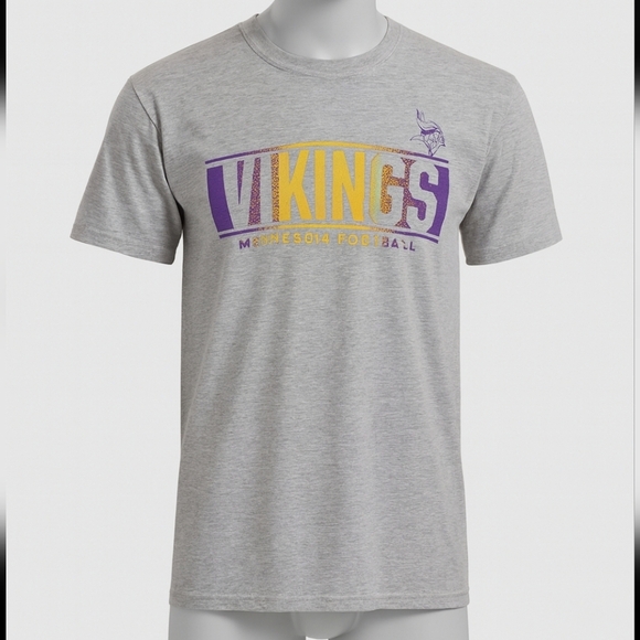 NFL Other - Minnesota Vikings NFL Team Apparel Gray Graphic Tee – Size M NWT